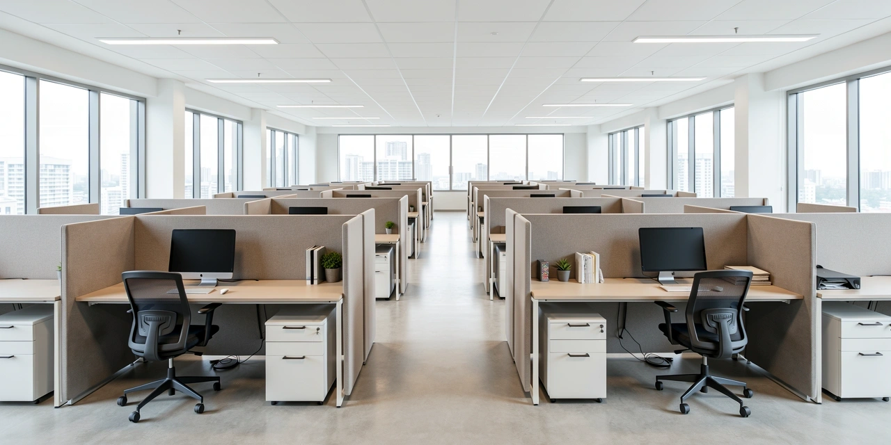 Oficina con diseño acústico inteligente